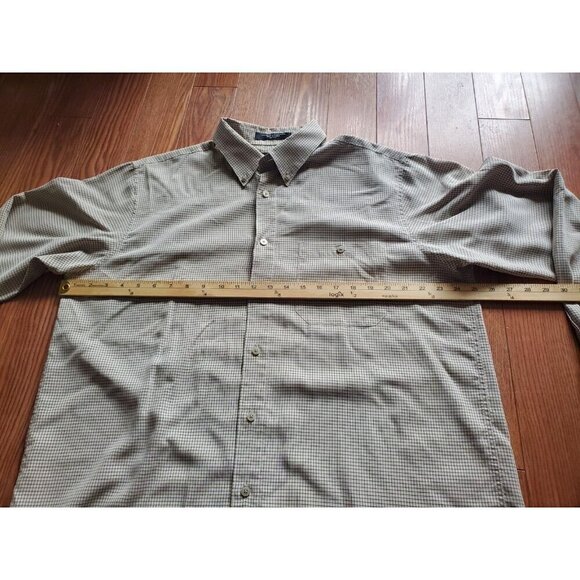 Brandini Le Collezioni button up long sleeve Mens Sz Large browns suede-like - Picture 6 of 11